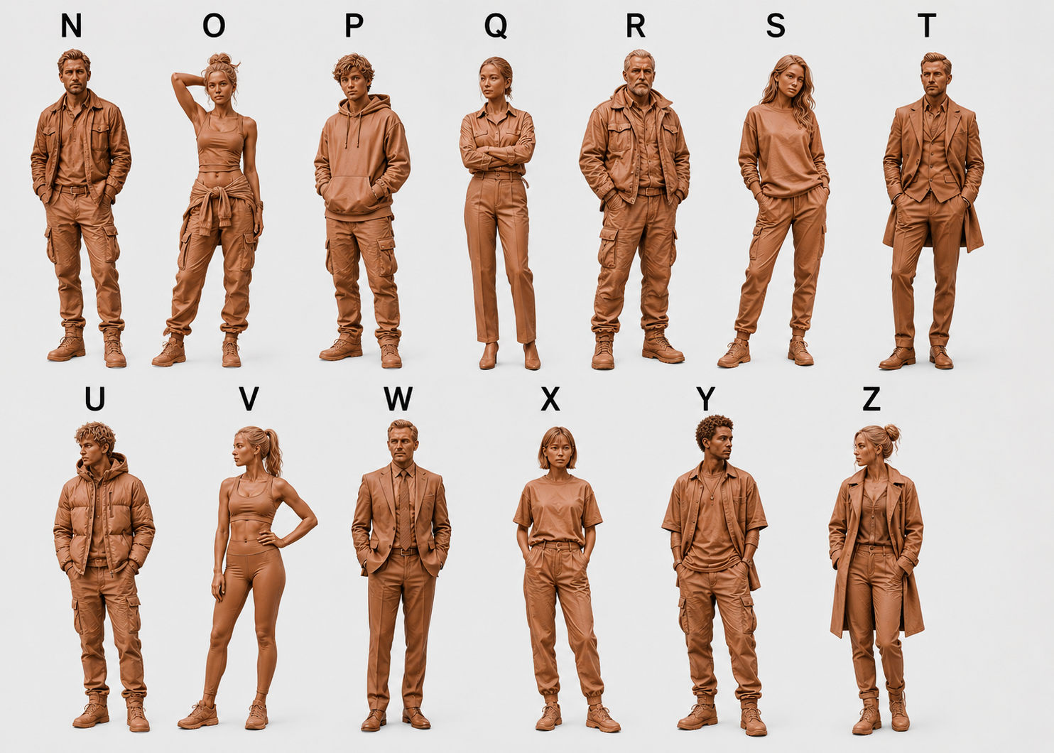 Figures - N to Z