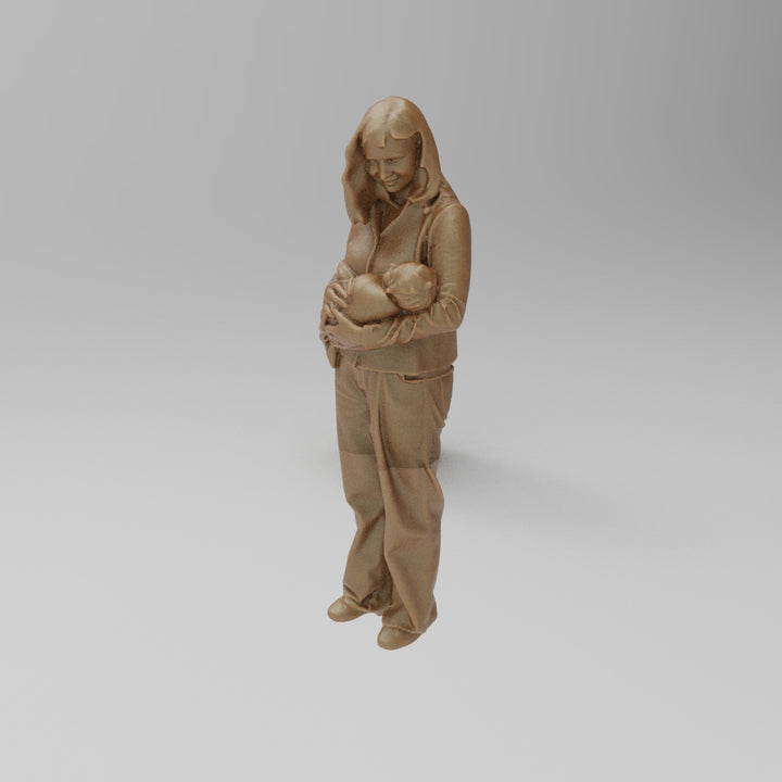 SW8008 Young Mum and Bay in Arms