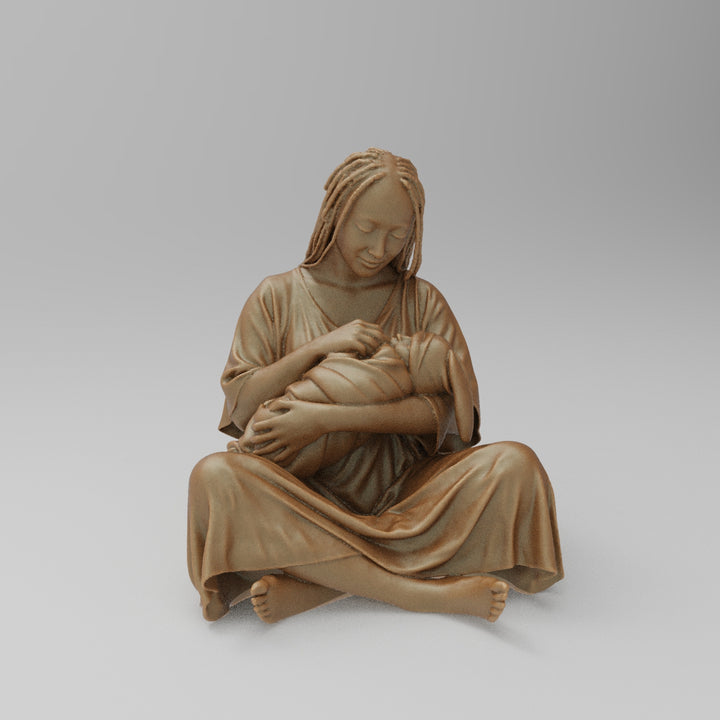 SW8009 Young Mum and Bay Sitting on Floor