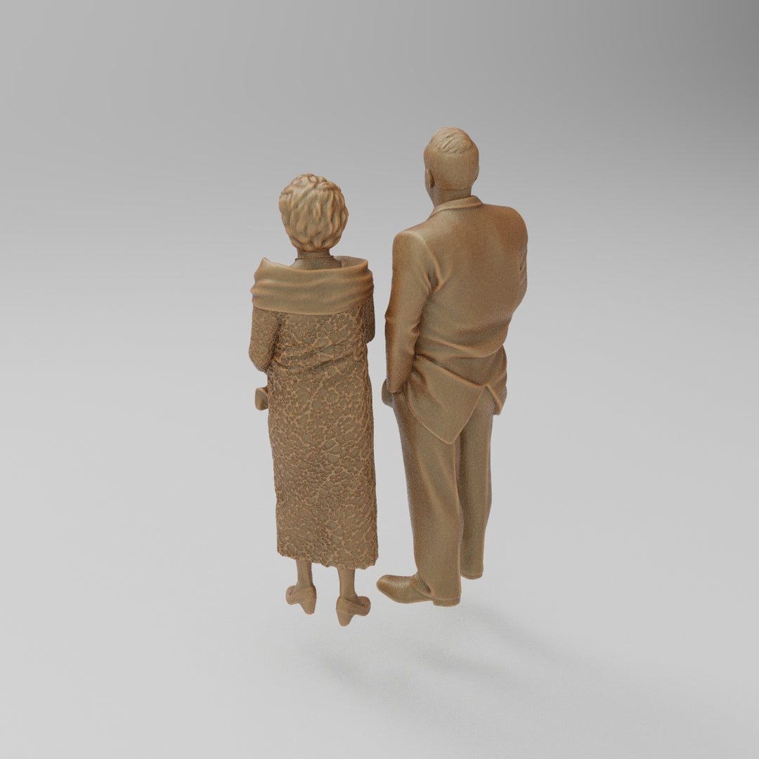 SW012 Older Couple with flowers