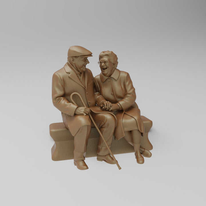 SW8039 Timeless Older Couple on Bench