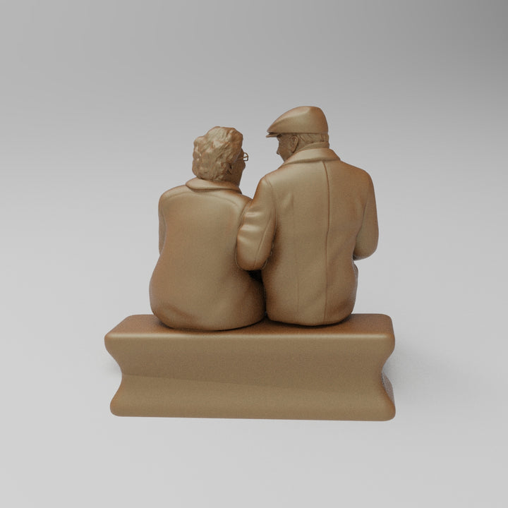 SW8039 Timeless Older Couple on Bench