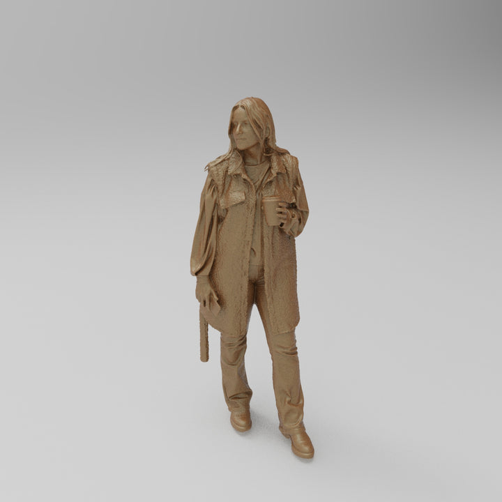 SW1184 Young Girl wearing Raincoat