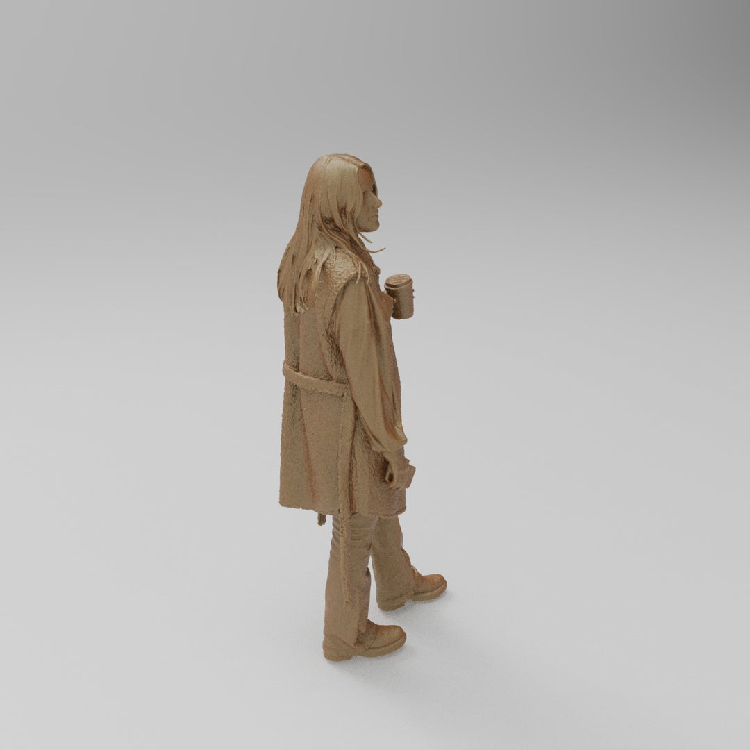 SW1184 Young Girl wearing Raincoat