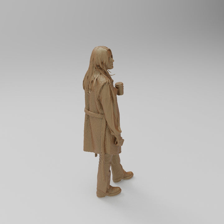 SW1184 Young Girl wearing Raincoat