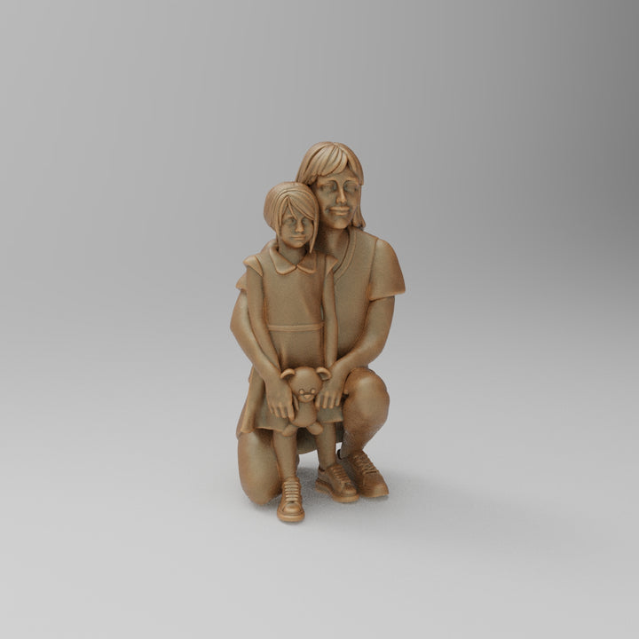 SW884 Mum kneeling with Daughter