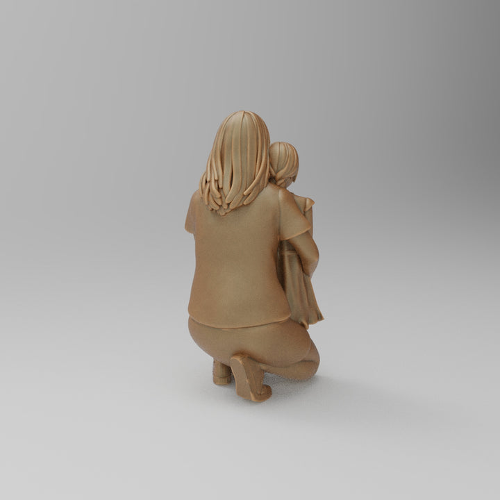 SW884 Mum kneeling with Daughter