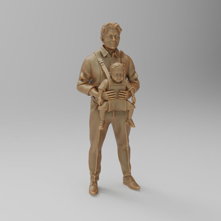 SW882 Father Carrying Baby