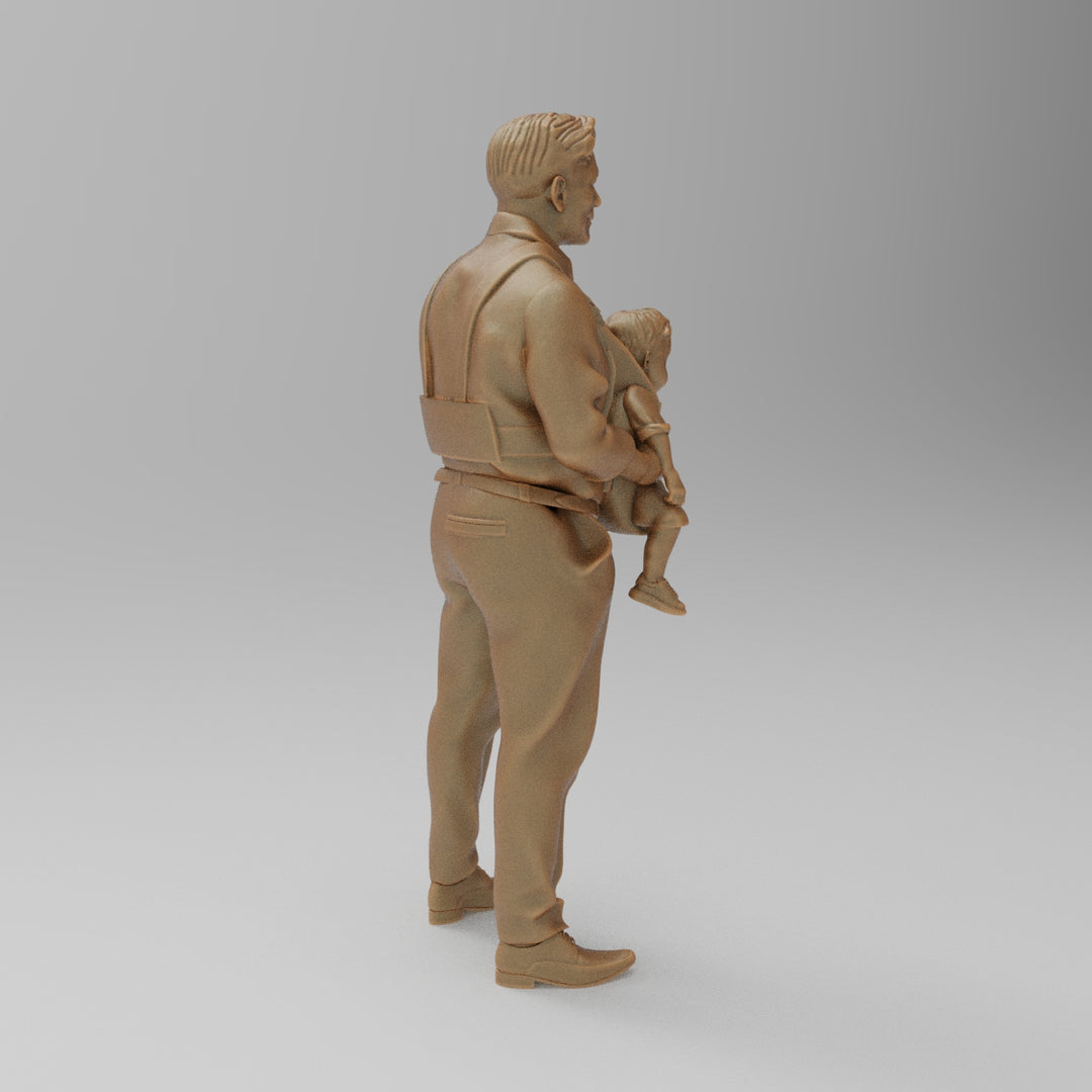 SW882 Father Carrying Baby