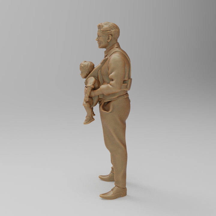 SW882 Father Carrying Baby