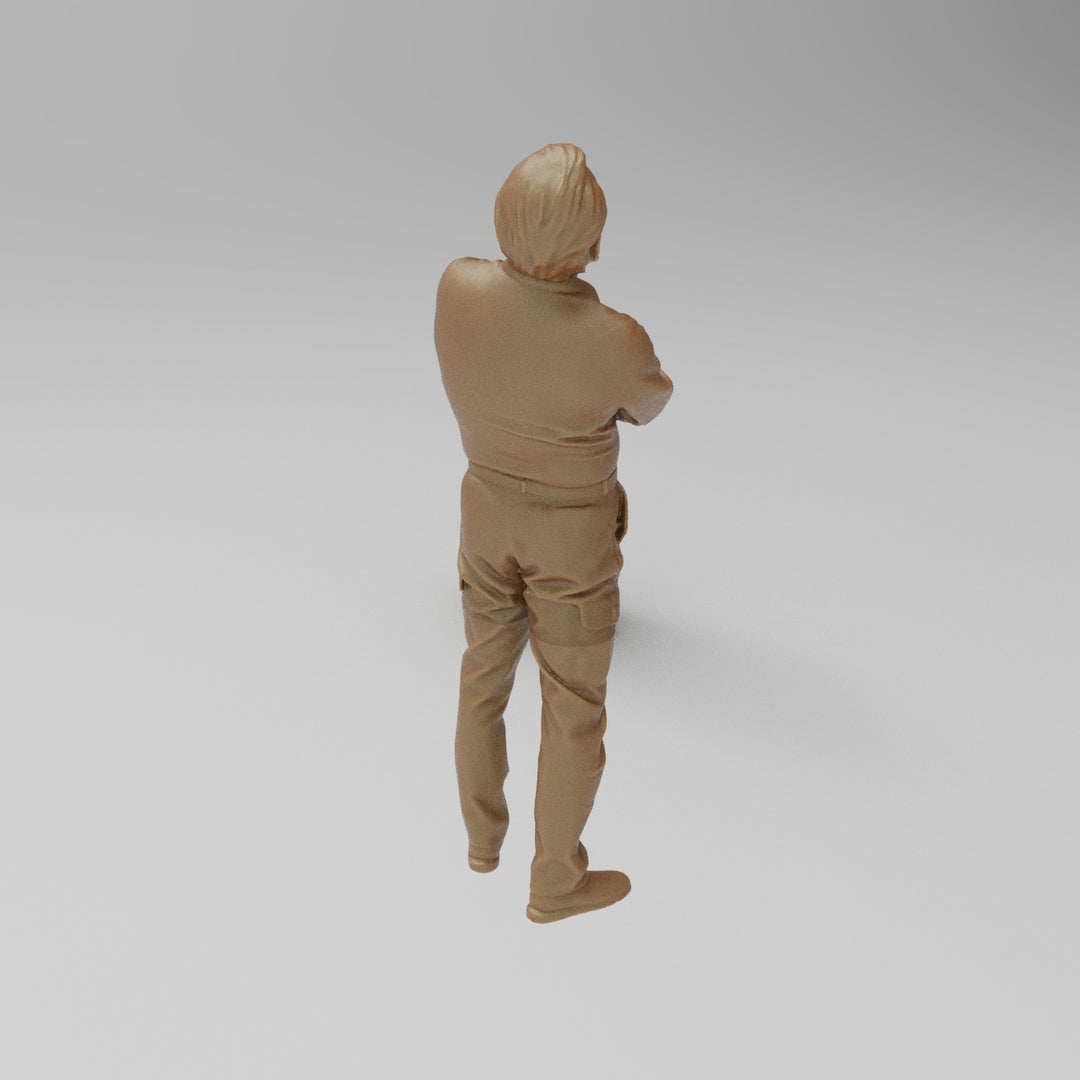 SW8032 Male with Beard Looking Skyward