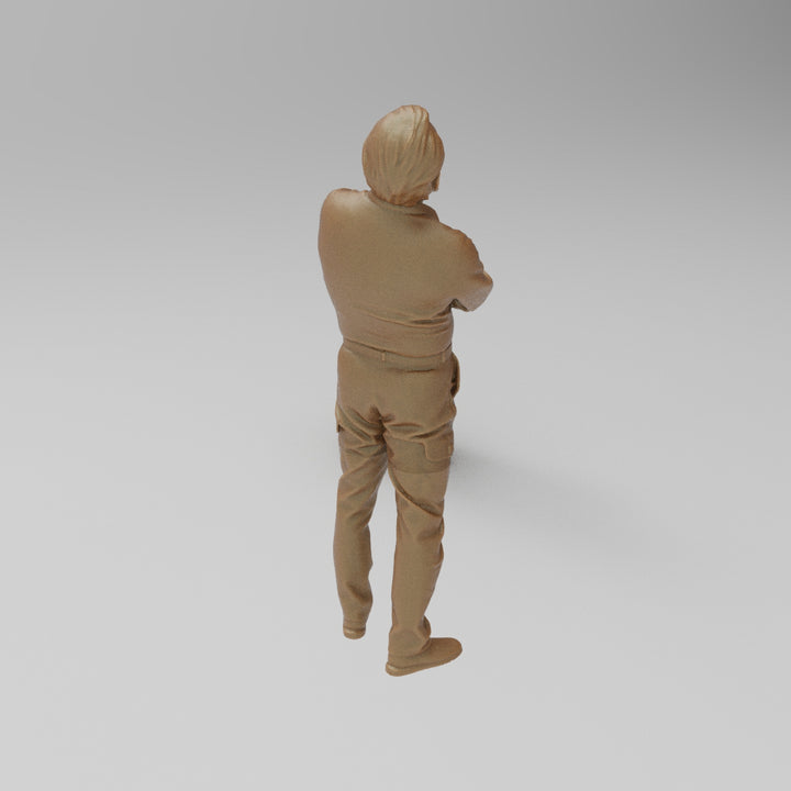 SW8032 Male with Beard Looking Skyward