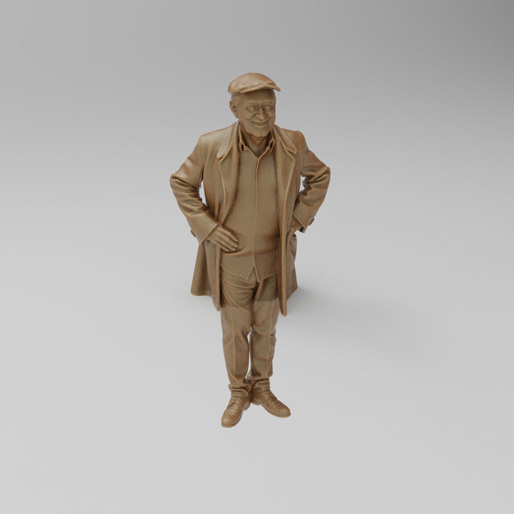 SW8036 Male wearing coat and cloth cap