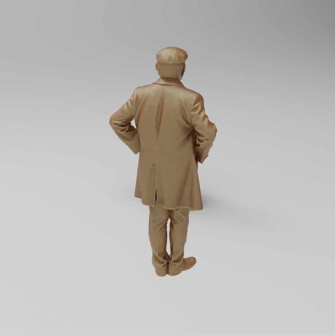 SW8036 Male wearing coat and cloth cap