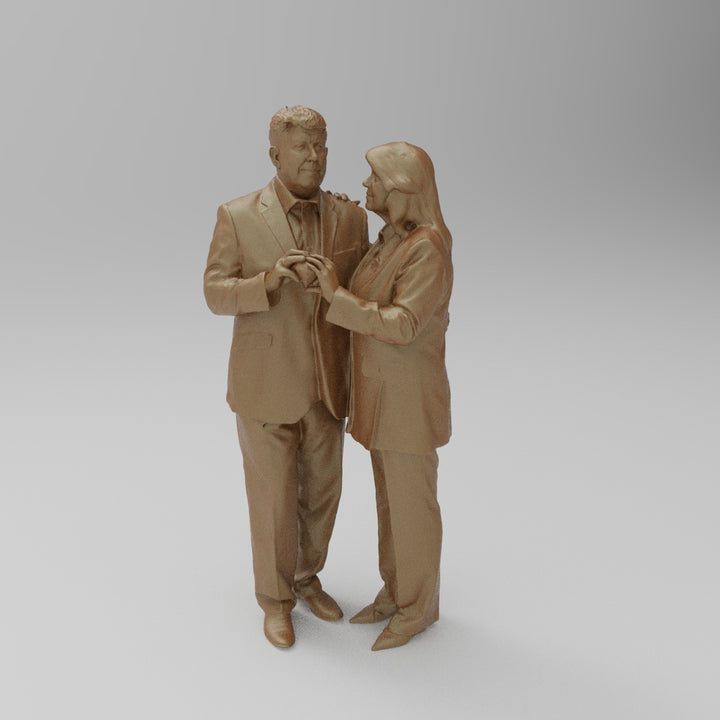 SW2040 Elderly Couple Holding Hands