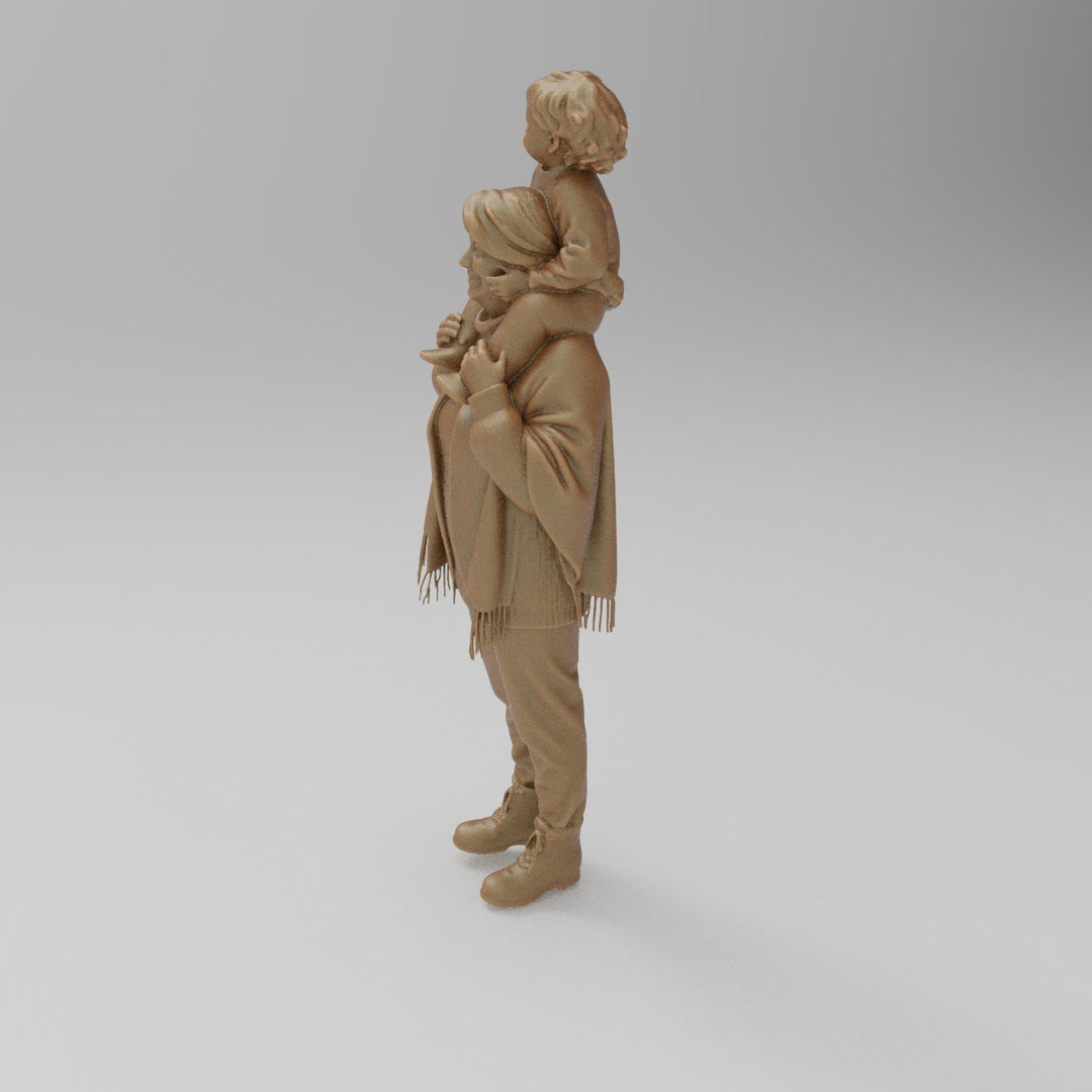 SW8183 Grandma with Child on Shoulders