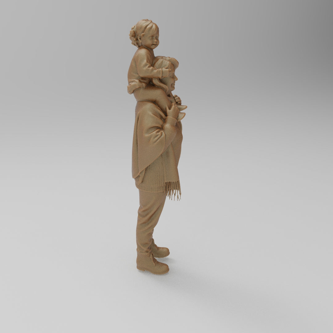 SW8183 Grandma with Child on Shoulders