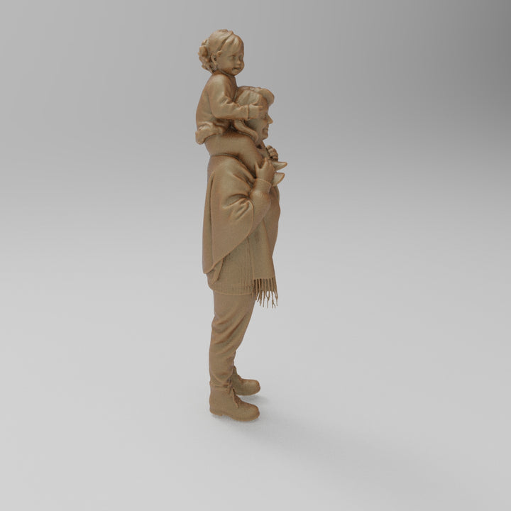 SW8183 Grandma with Child on Shoulders