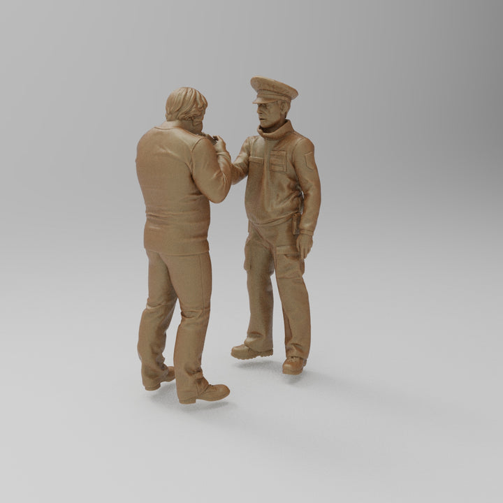 SW8210 Policeman taking breath test