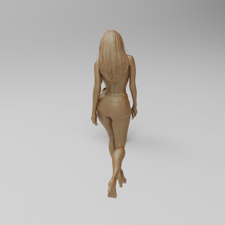 SW8167 Young Girl in Shorts and Bikini Top