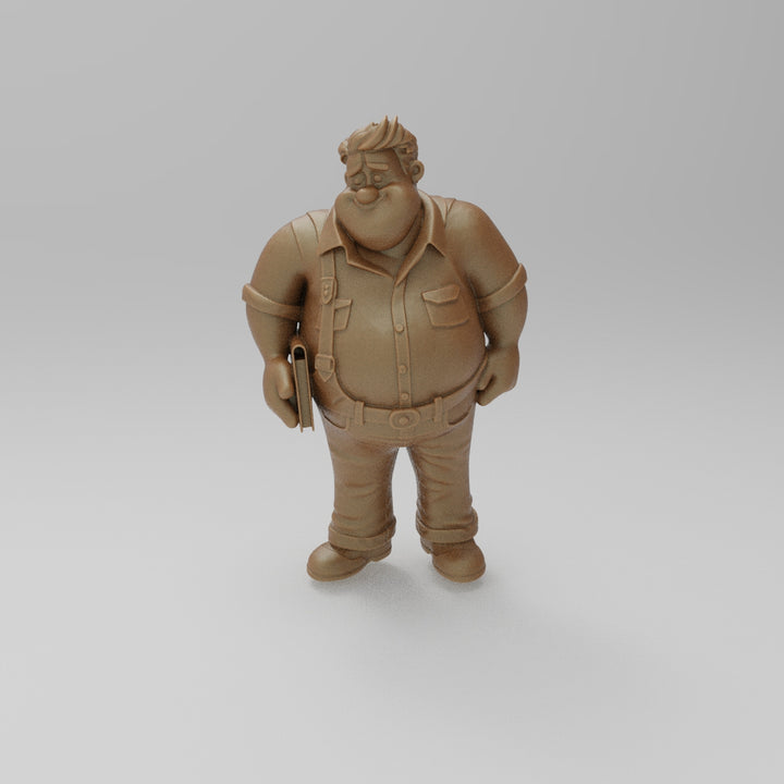 SW9172 Cartoon style Male and Book