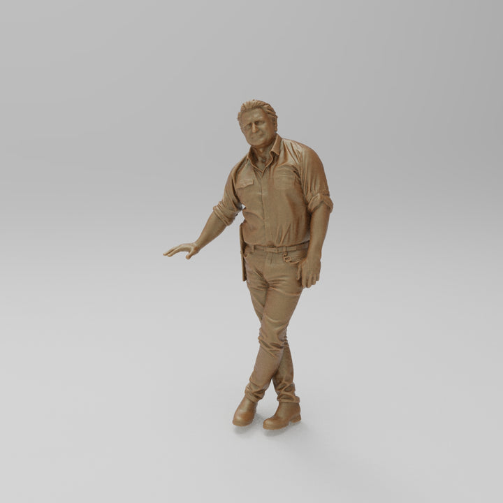 DL9171 Man Leaning on Wall Download