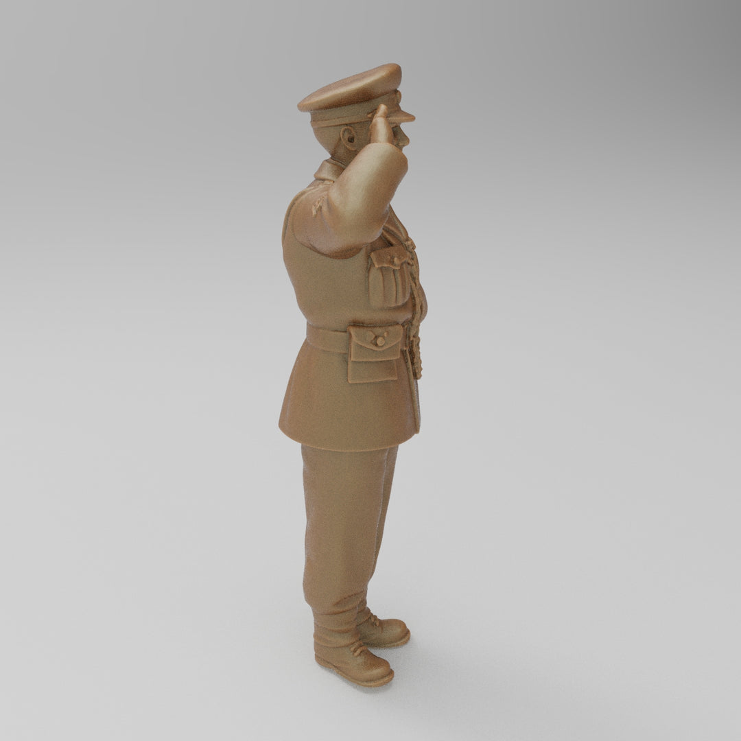 MM4357A WW2 RAF Police Guard Saluting