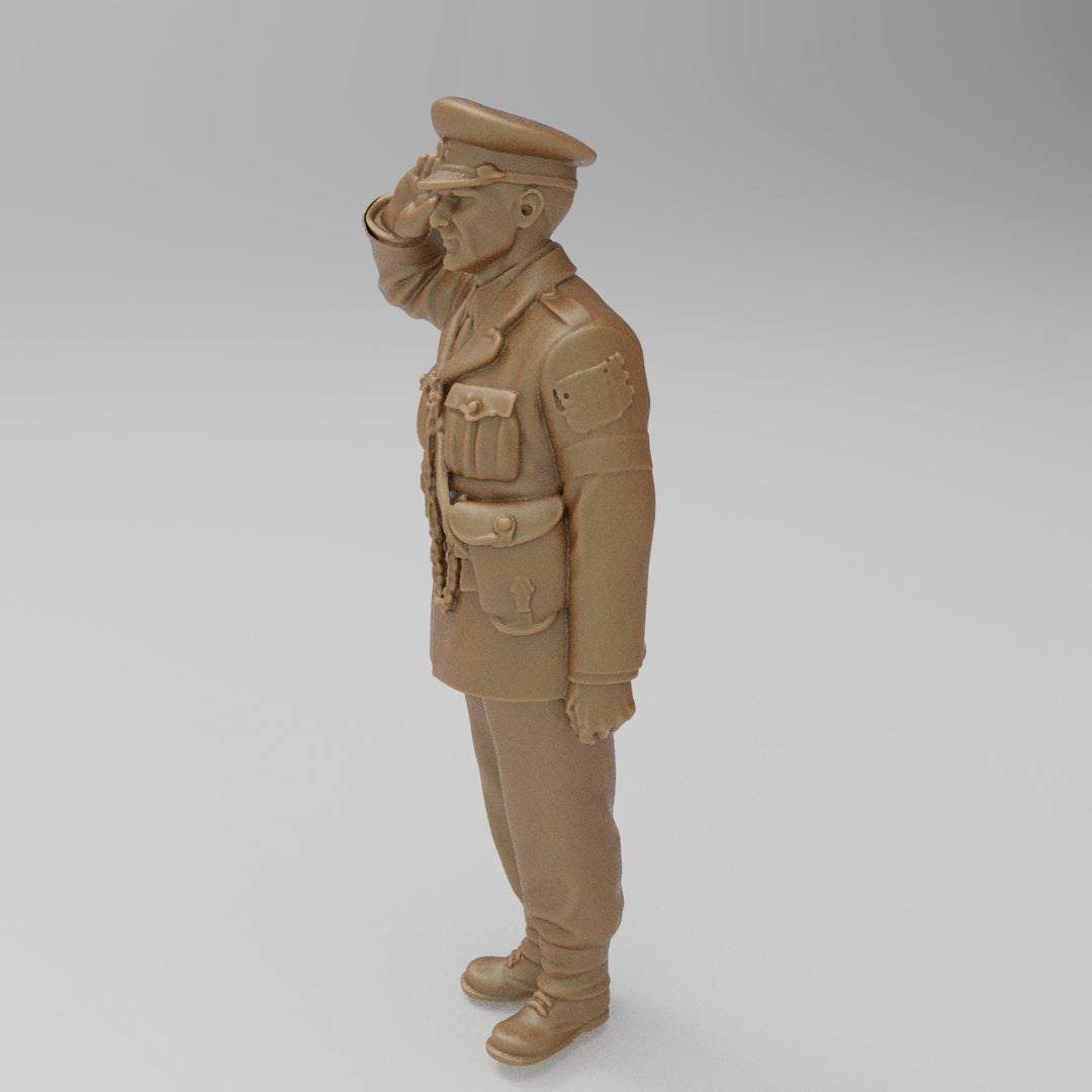 MM4357A WW2 RAF Police Guard Saluting