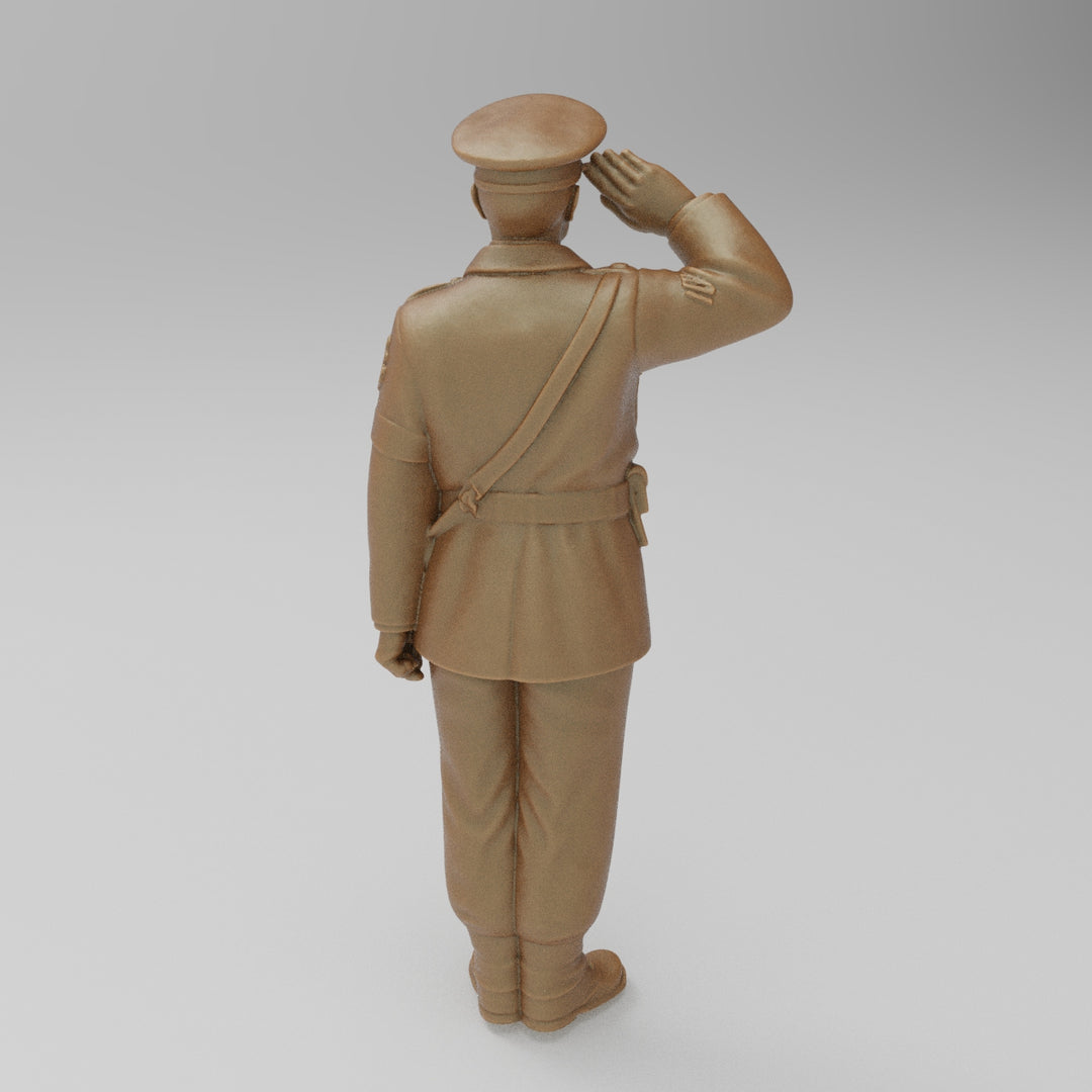 MM4357A WW2 RAF Police Guard Saluting