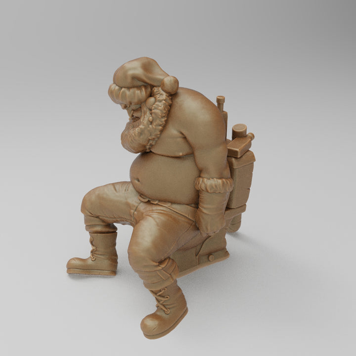 SW1314 Santa Drunk on Toilet