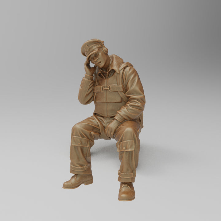 SW8242 US WW2 Bomber Crew in Action - Radio Operator
