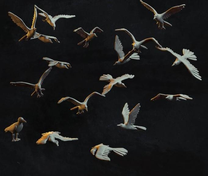 SWB004 Sea Gulls x 5