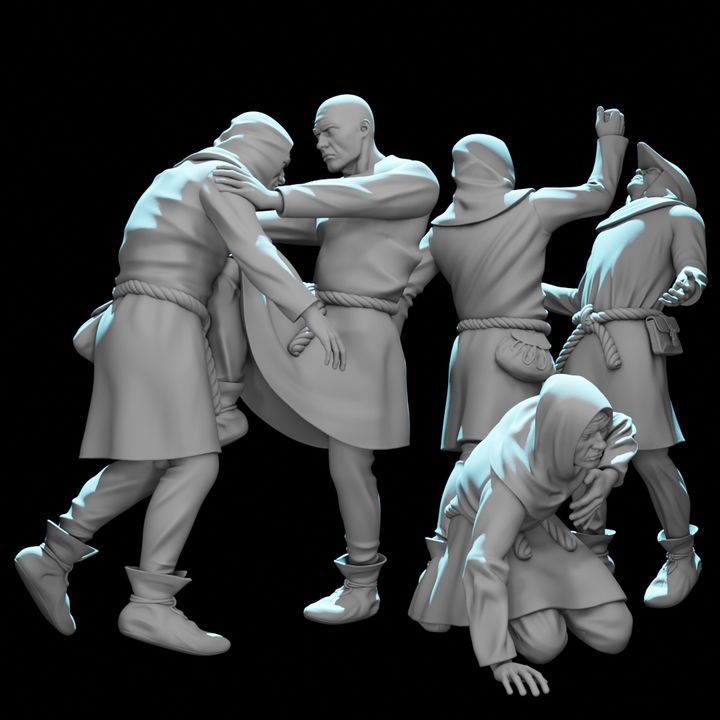 SW9045 Medieval Males Fighting