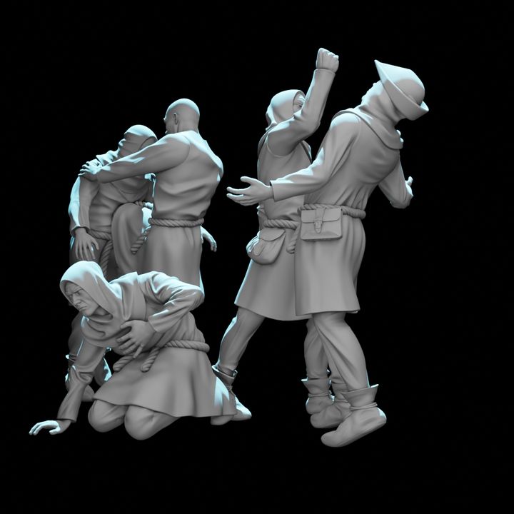 SW9045 Medieval Males Fighting