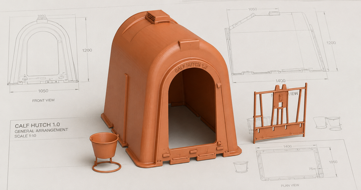 MF002 1:32 Scale Calf Hutch