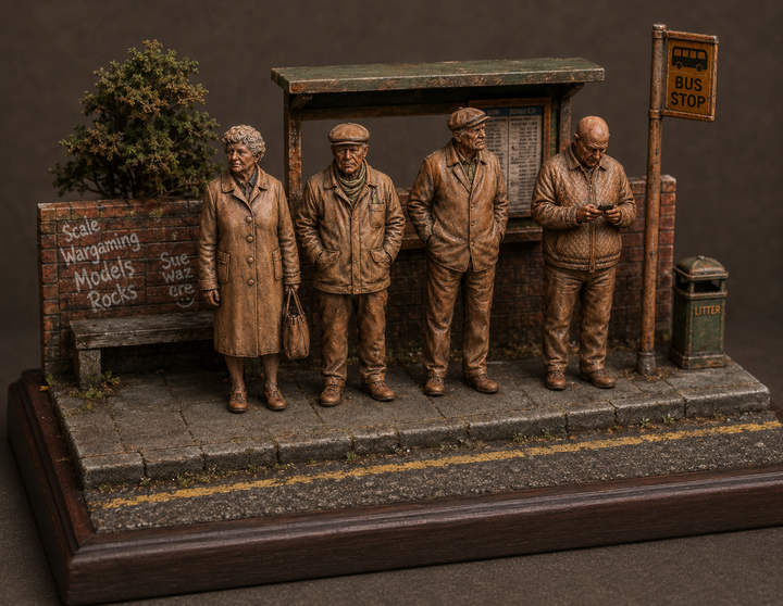 SW5013 Pensioners waiting for Bus