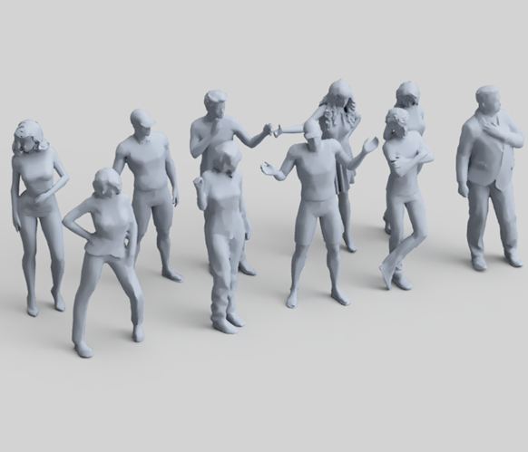 SW004 Standing Figure Pack 4
