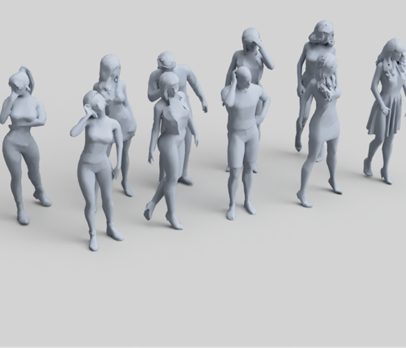 SW008 Standing Figure Pack 8