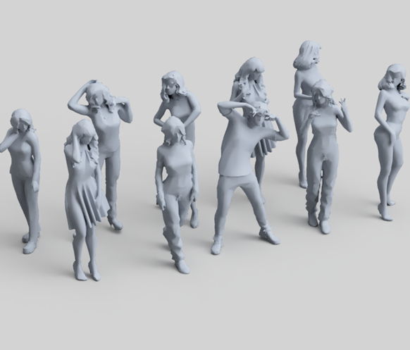 SW009 Standing Figure Pack 9
