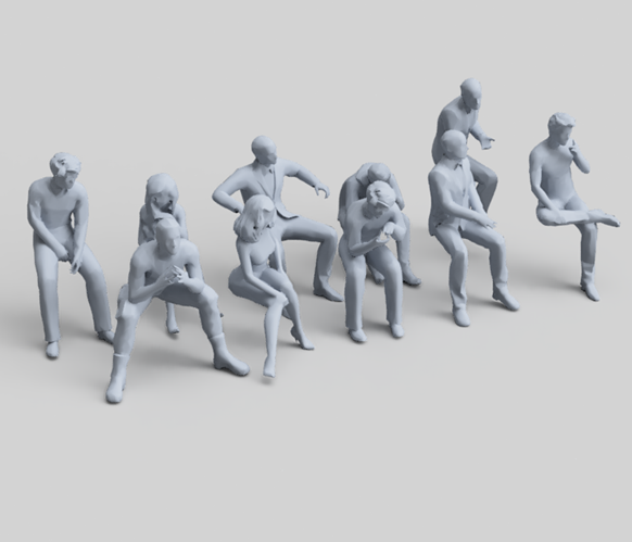 SW031 Sitting Figure Pack 2