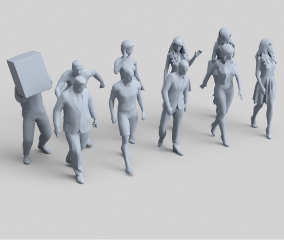 SW051 Walking Figure Pack 2