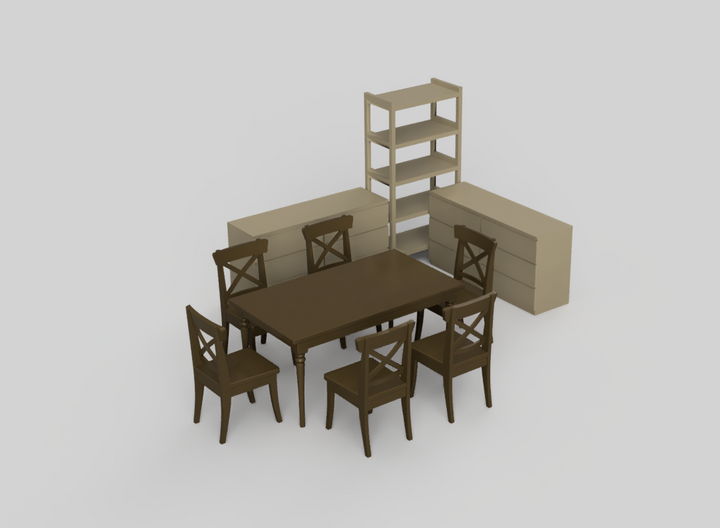 DL5003 - Household Furniture Pack H OO Scale Download