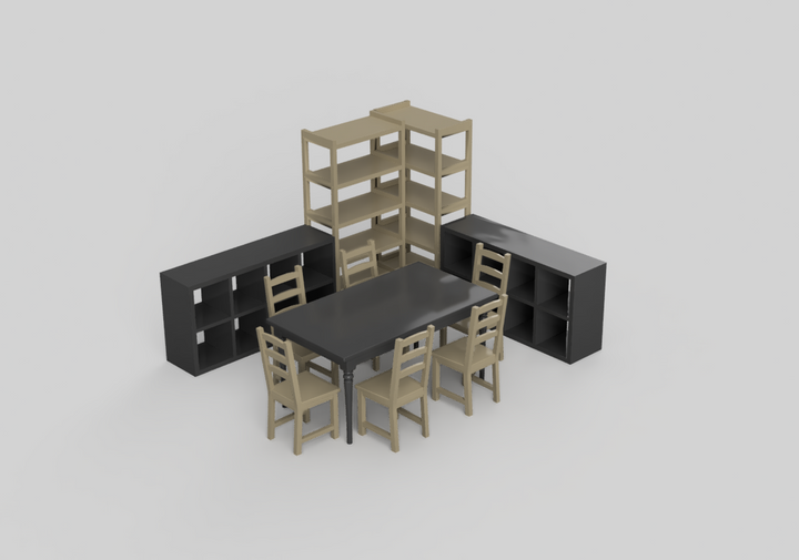 DL5003 - Household Furniture Pack I OO Scale Download