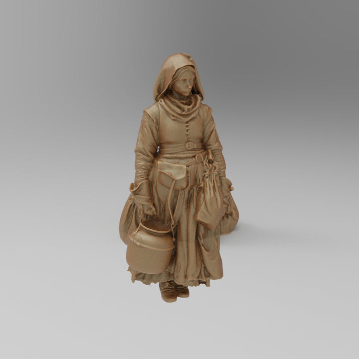 SW9014 Medieval Farm Girl With Pot