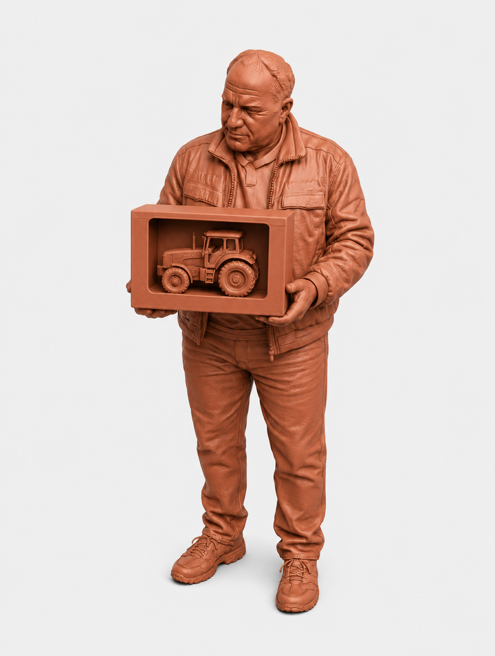 SW2213 Male with Large Tractor model
