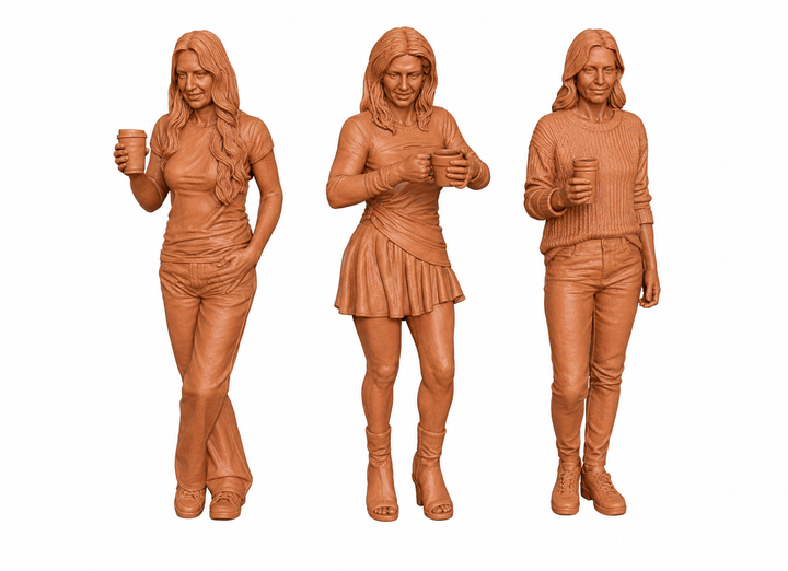 SW9534 3 Girls with coffee