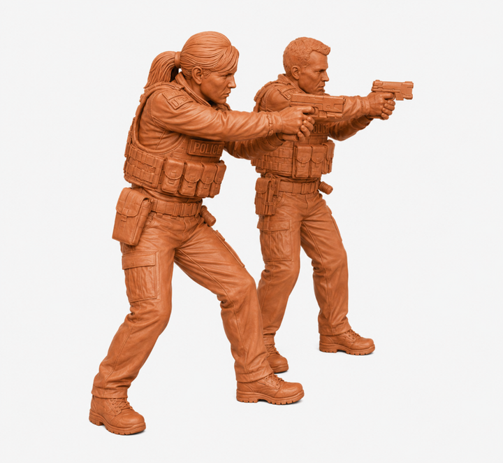 SW9537 2 Police officers with Tasers