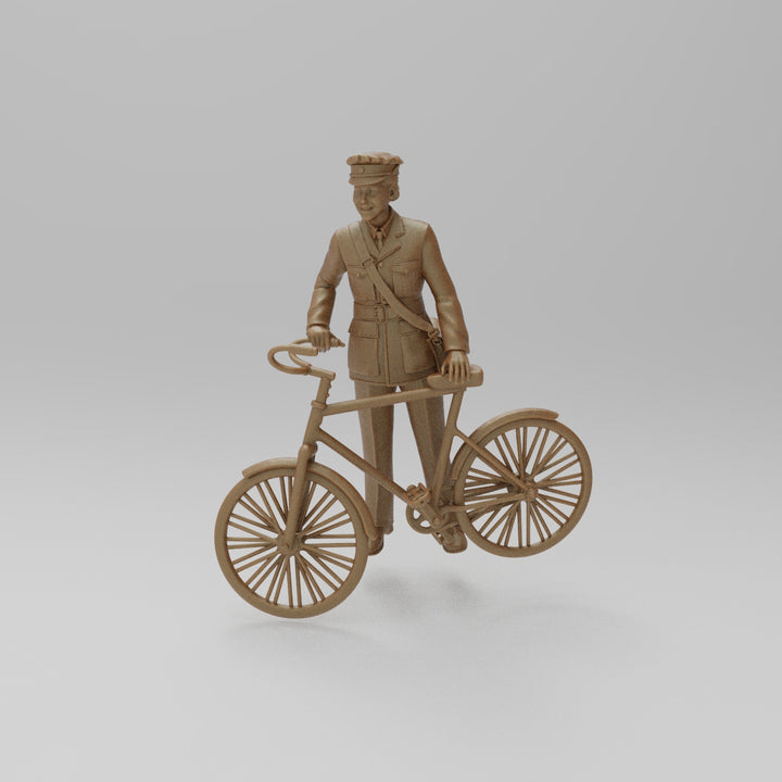 SW1154 WW2 RAF WAAF with Pushbike