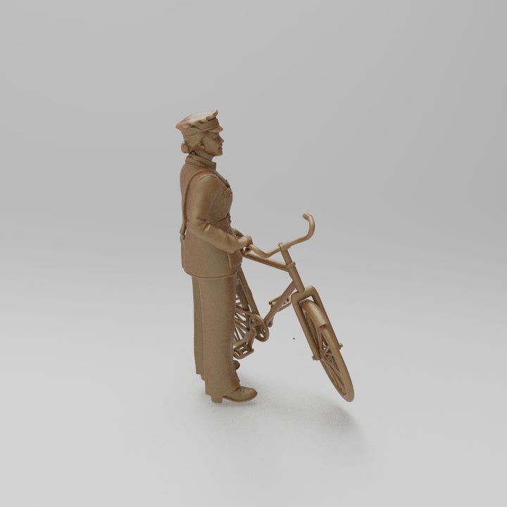 SW1154 WW2 RAF WAAF with Pushbike