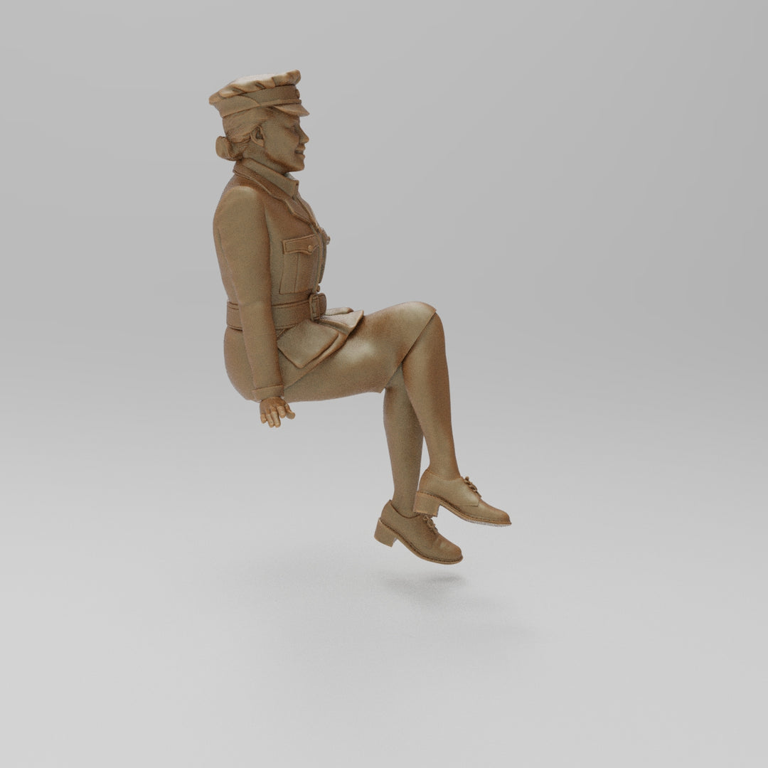 SW1154 WW2 RAF WAAF Sitting